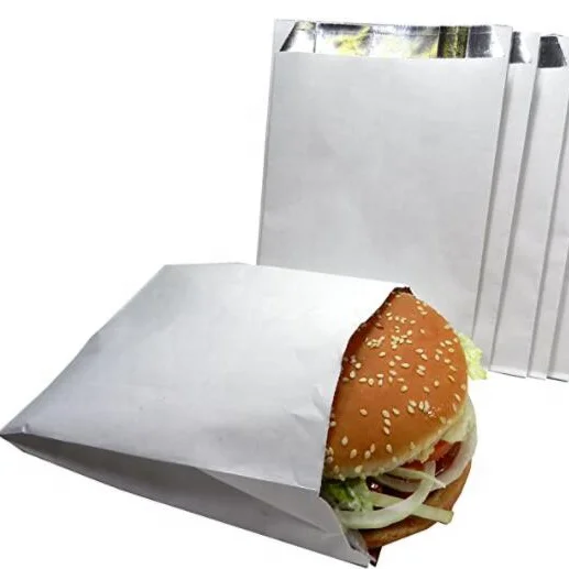 custom aluminum foil laminated paper for burger wrap packing for sale