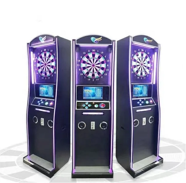 2024 coin operated darts machine arcade darts board electric darts game machine for bar