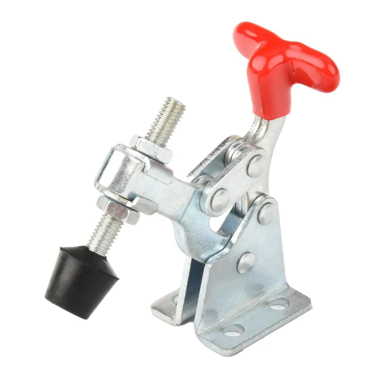 T Handle Low Profile Vertical Toggle Clamp 13005 Quick Release 60kg / 132lbs Holding Capacity Hold Down Woodworking Metal Latch