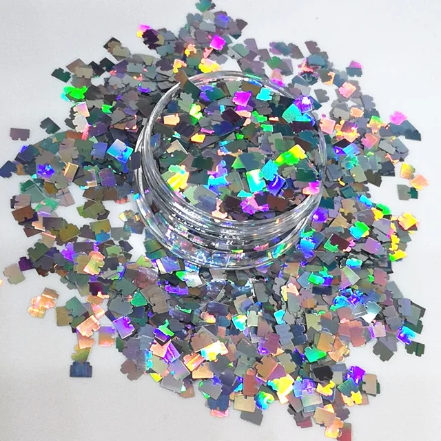 Puzzle Logo glitter  shapes ,Logo shape glitter