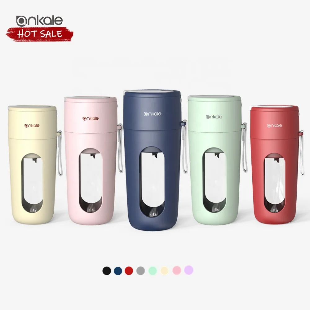 2024 New Arrival Portable Juicer Battery Powered Fruit Juicer Usb Charging 400ml Capacity Blender