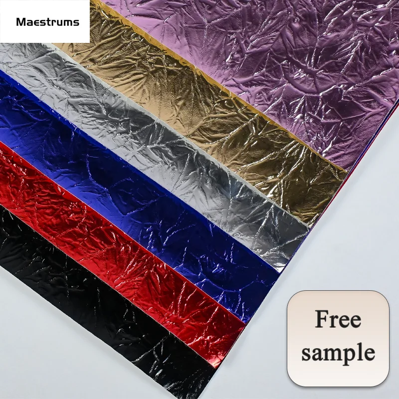 0.6 MM Waterproof Elephant pattern leather Mirror faux pu laserable leatherette for bags shoes costume and bows