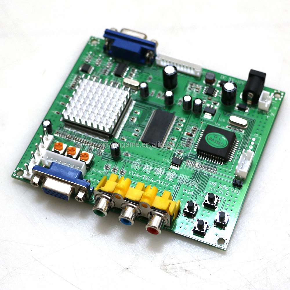 GBS8200 аркадная игра CGA/YUV/EGA/RGB сигнал на VGA HD LCD видео конвертер плата выход монетоуправляемый игровой слот pcb