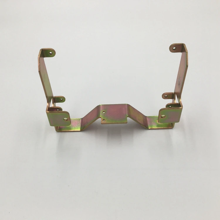 Custom Sheet Metal Fabrication Made Stamping Zinc Plated Metal Support Bracket