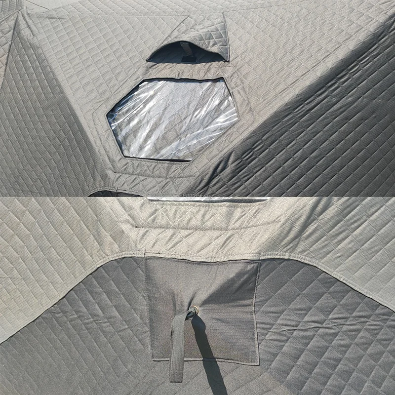 Arcadia Outdoor For 6-8 Person Winter Twins Ice Fishing Tent Pop up Portable Ice Shelters