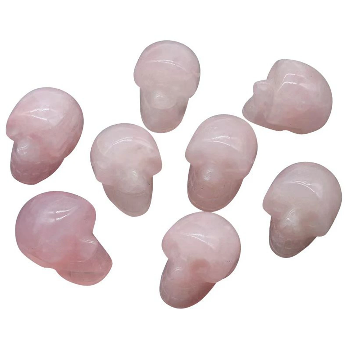 Natural Crystal Carving Dragon Blood Stone Small Size Skulls Fengshui Gemstone Crystal Crafts for Decoration Gifts