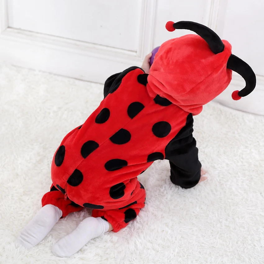 TONWHAR wholesale animal romper for baby unisex baby clothes newborn flannel onesie kids jumpsuit