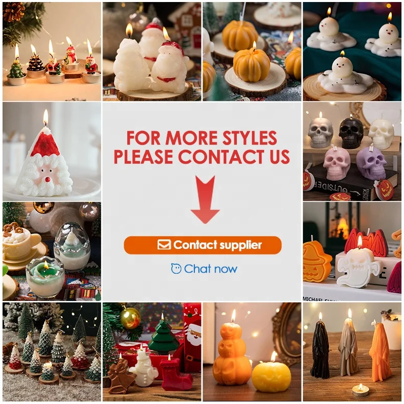 Halloween Creative Ornaments Monster Scented Candle Soft Clay Weird Ugly Cute Companion Beeswax & Palm Wax for Diwali