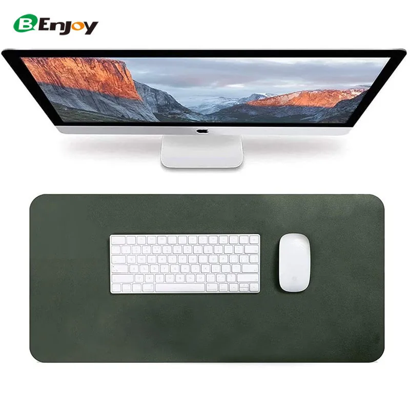 Большой компьютерный кожаный настольный коврик с логотипом на заказ