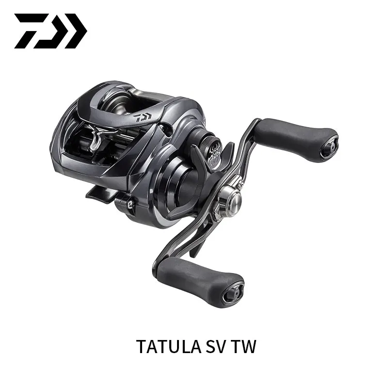 Рыболовная катушка DAIWA, бобина для заброса приманки в соленой воде, черного цвета, TATULA SV TW