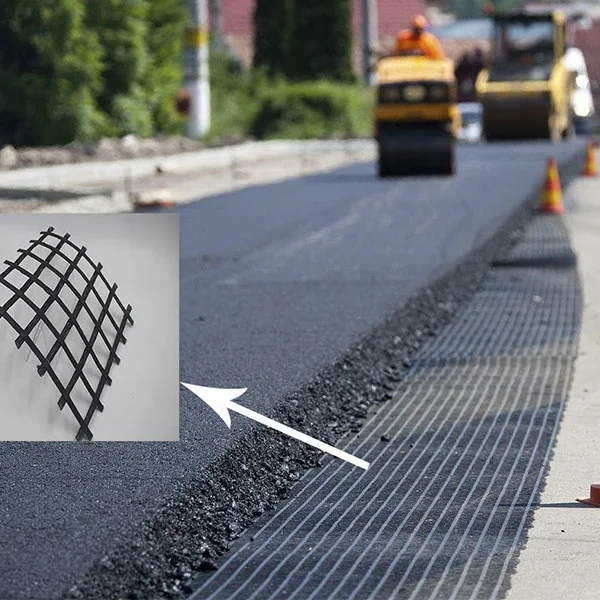 Fiberglass Geogrid 80kn/m Fiberglass Geogrid As Runway Reinforcement Fiberglass Geogrid Coated Bitumen