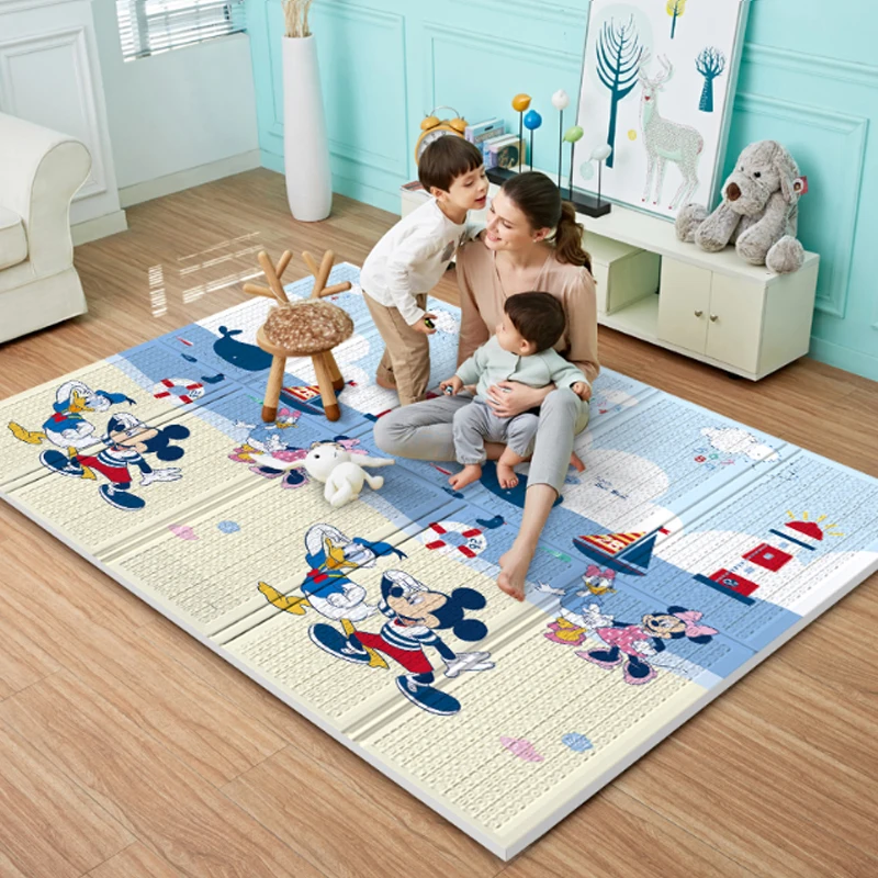 baby bla nket foot print walking learning play and easy foldable washed kids baby play xpe foam play mat custom printed baby mat