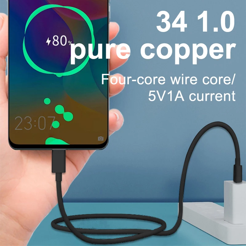 customize length 1m 2m  USB V8 Micro Data Sync Charger Cable For Samsung Android mobile phones usb cable
