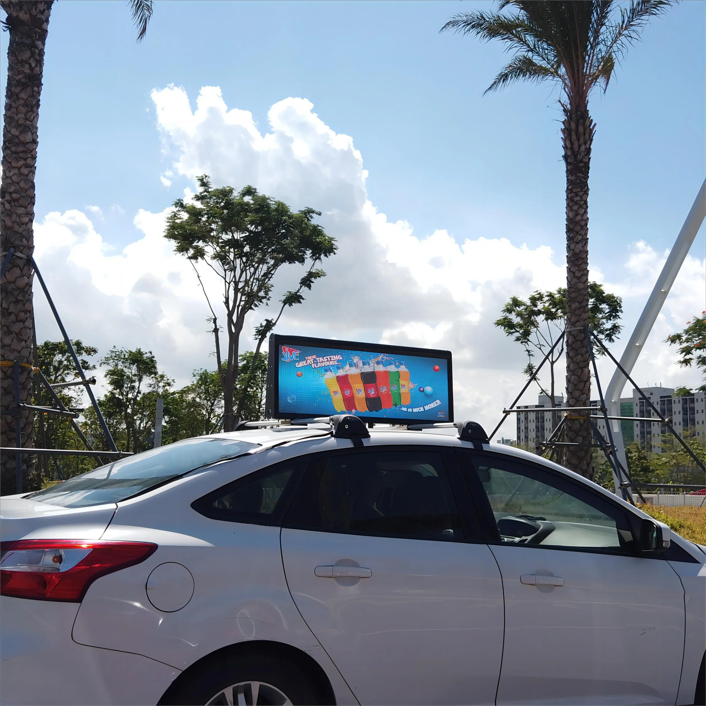 YAHAM led taxi display Car advertising led screen top advertising signs car Advertising Playing Equipment taxi top led display