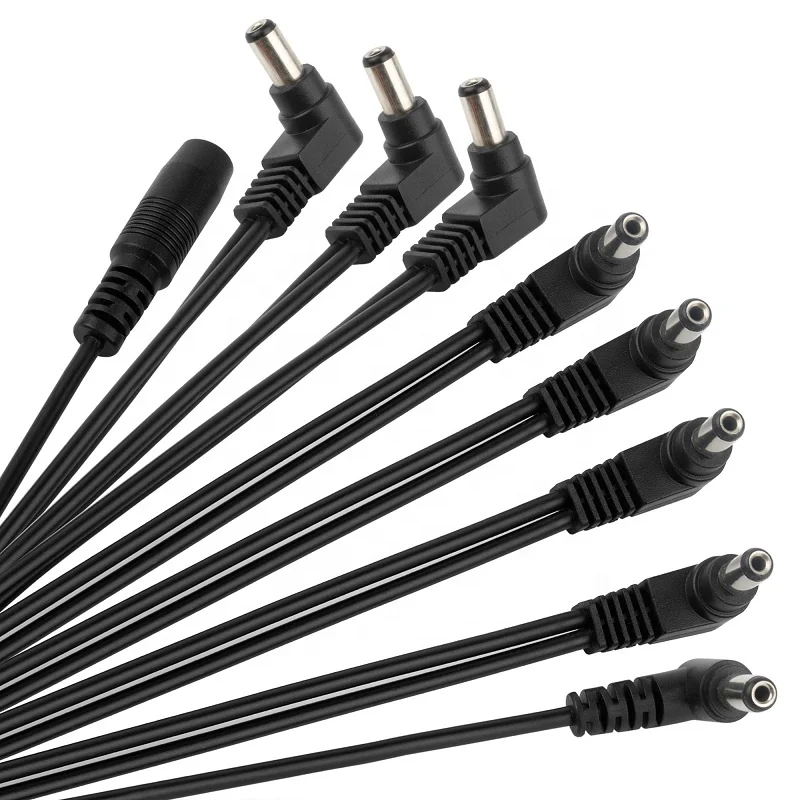 Daisy Chain Leads Cable For Guitar Effects Pedal 2, 3, 4, 5, 6, Or 8 Way Power Supply 9V
