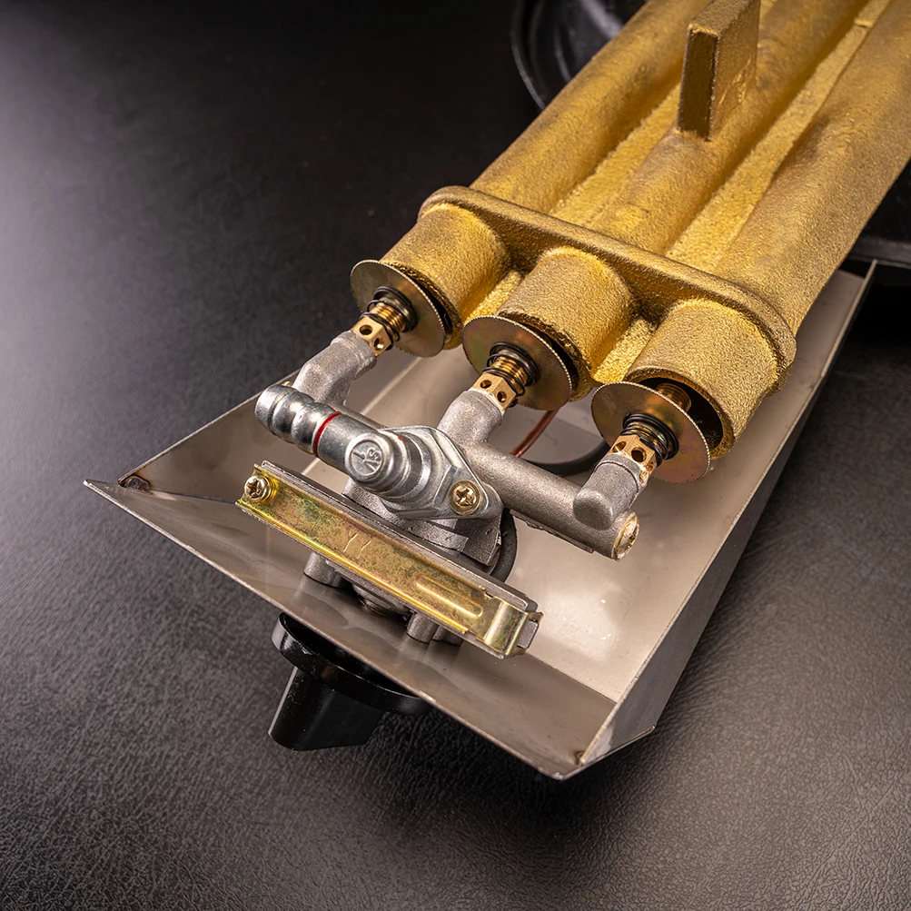 YIUAN Chinese Jet Golden Supplier Wholesale Manufacturer China Gas Cooker Cast Iron Stovetop 3 Rings burner Wok Stove