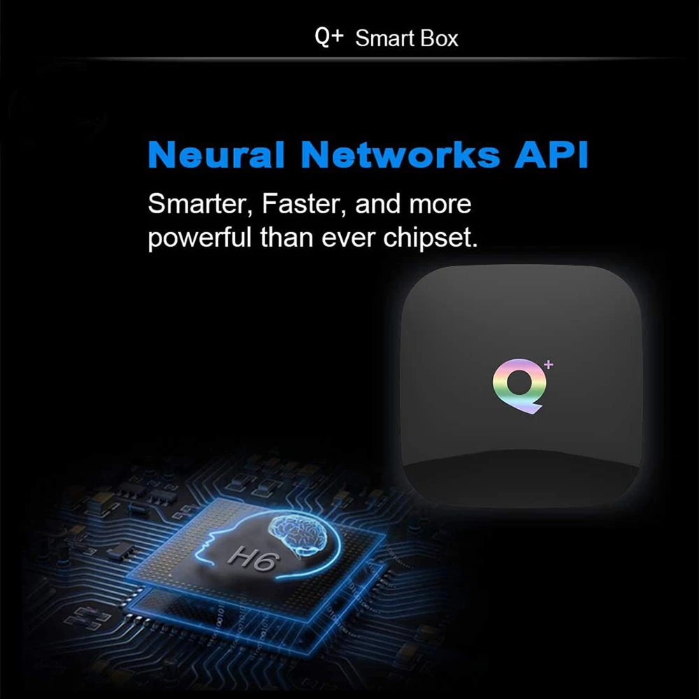 Новейший Q plus цифровой ТВ-бокс Allwinner H6 6K HD 4 Гб RAM 64 ROM Android 9 0 2 4G wifi smart