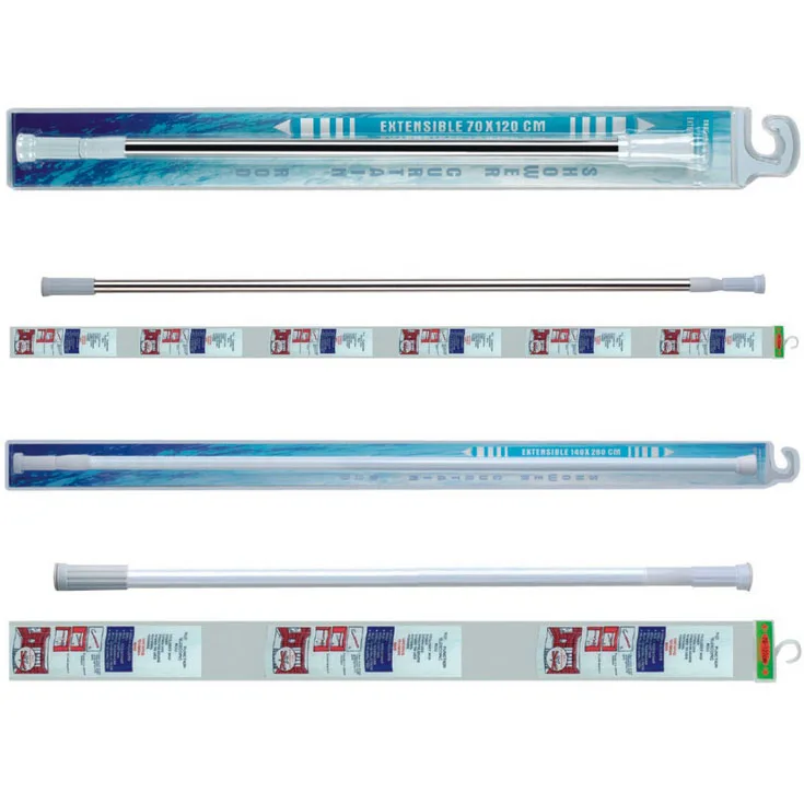 Extensible interlock shower curtain rail(Stainless steel)