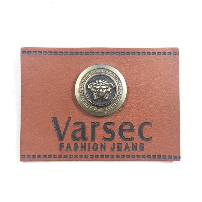 
Advantage price hot stamping brand logo tag for jeans and bags 