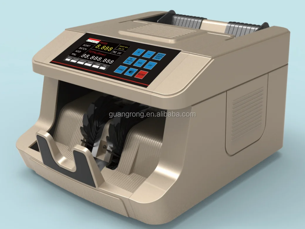 Professional Multi Currency Money Counter Banknote Counter Machine TFT value counter 998