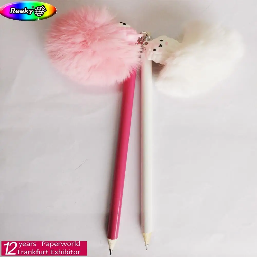 new design lovely HB lead pencil cute pencil with pendant different hang