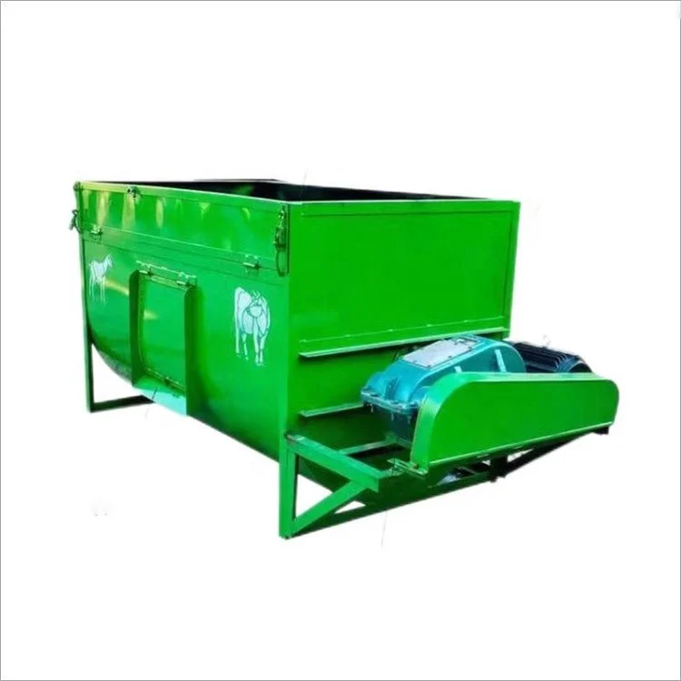 Cattle 1 ton Horizontal Feed Mixer Livestock Feed Mixer Grinder