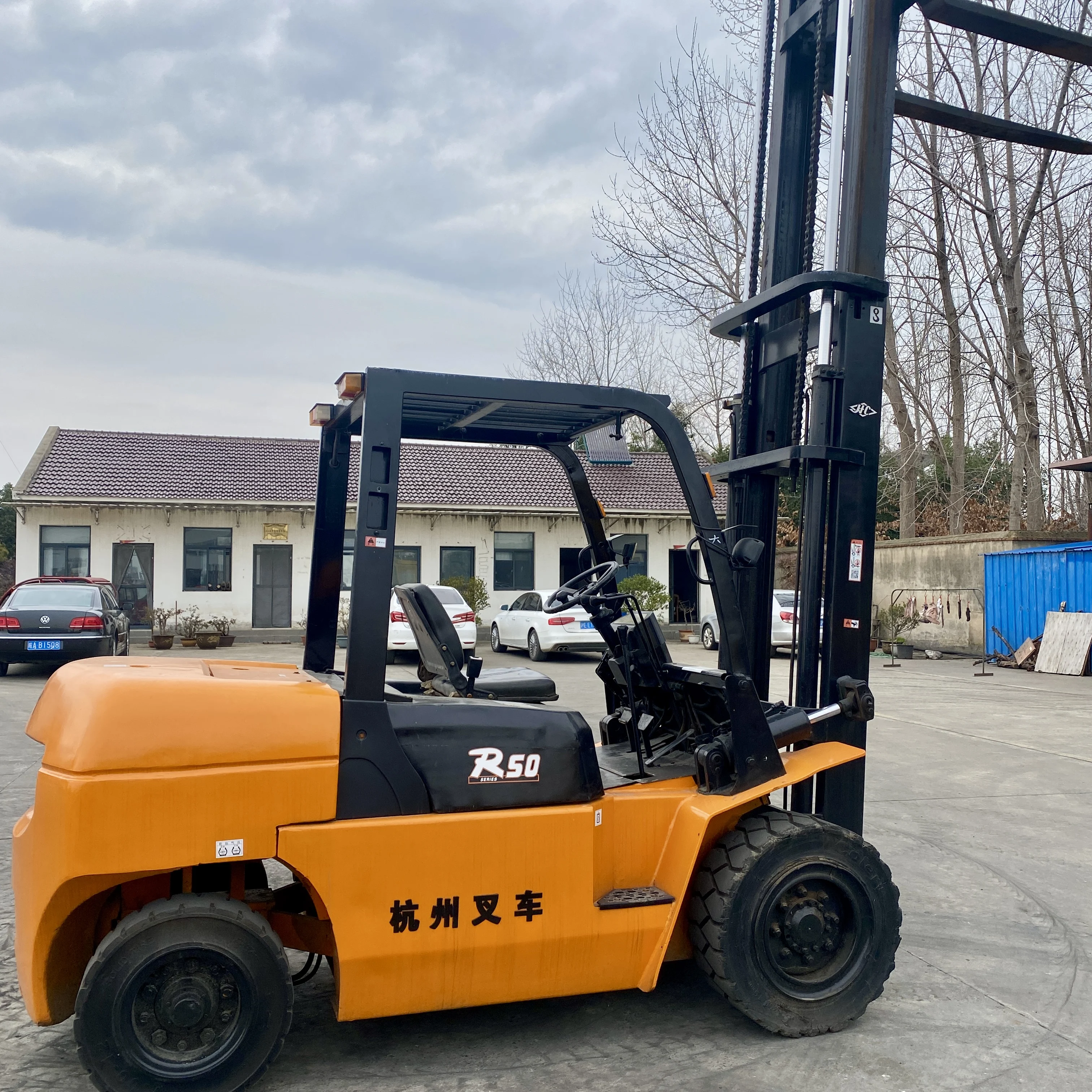 Brand New hangcha Machine Lifting 5 Ton 5000kg Gasoline diesel Forklift R50 for Sale