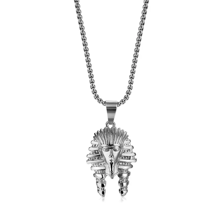 Hot selling gold jesus piece Egyptian Pharaoh pendant