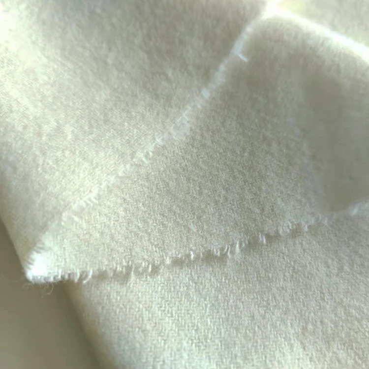Фланелевая ткань, оптовая продажа, вискоза, шерсть, Смешанная флисовая ткань, белый цвет, твидовая ткань для пальто (1600380461908)