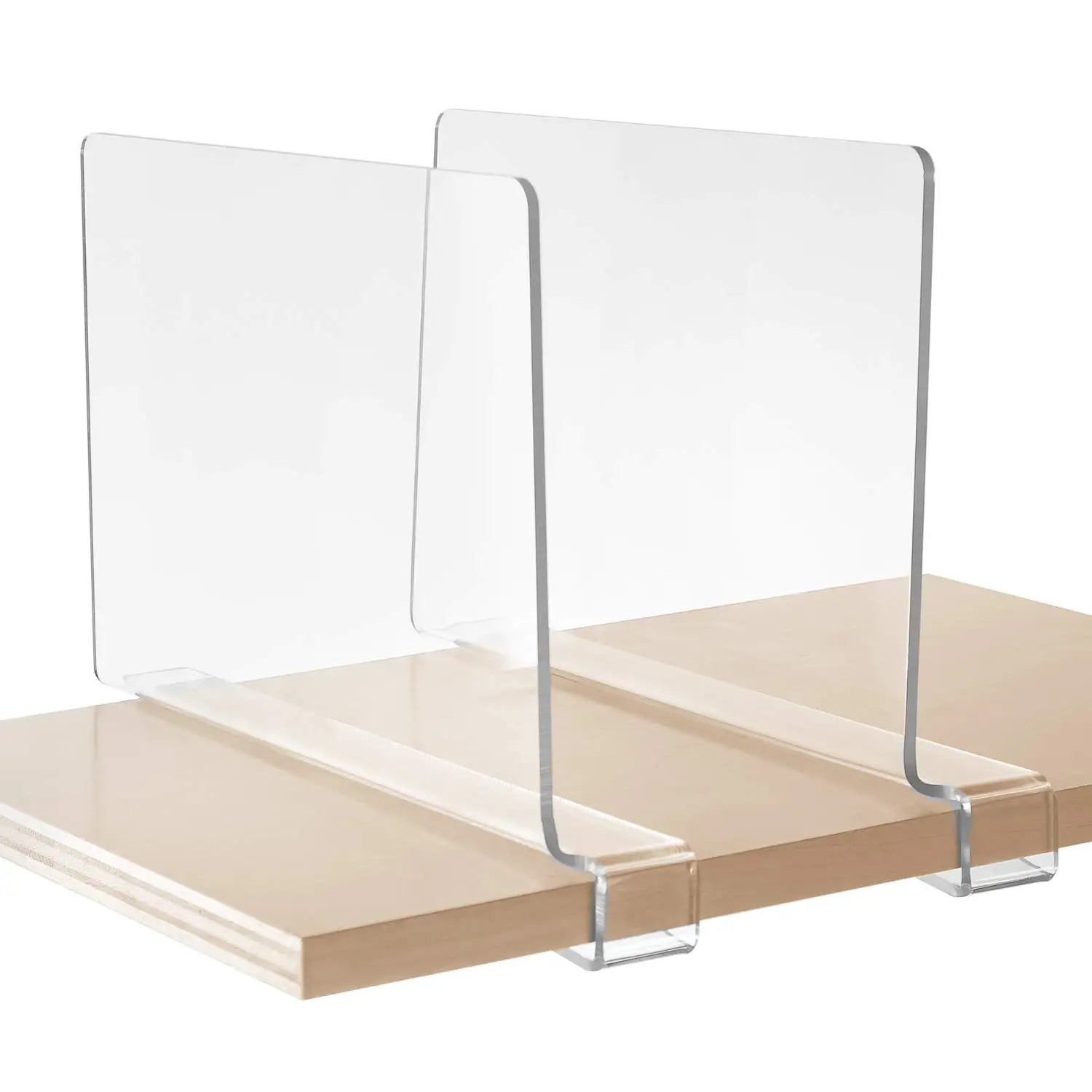 Best Price Customizable Multi Styles closet dividers For Closets Plastic Divid Shelf Shelf Divid Clear  Factory Export Wholesale