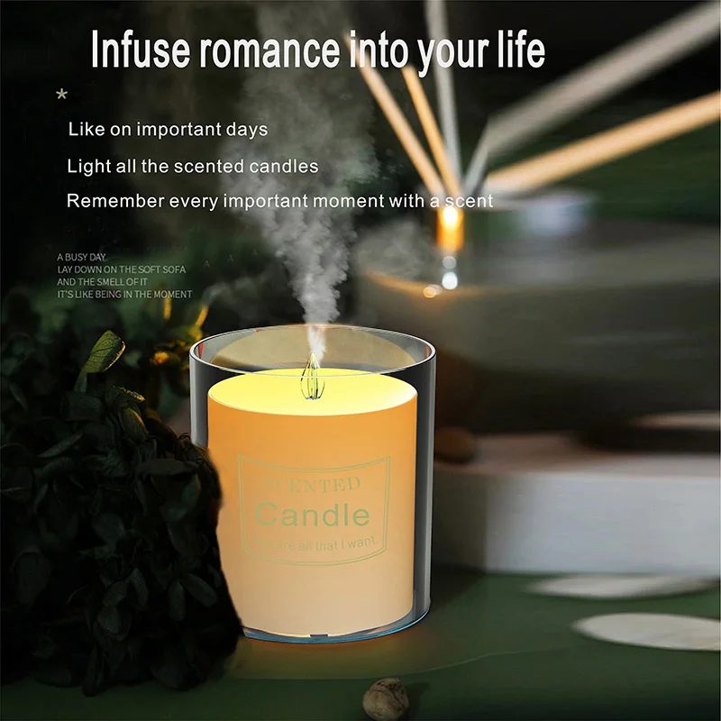 Ultrasonic Fragrant Aromatherapy Electronic Home Essential Oil Candle Lamp Diffuser humidifier