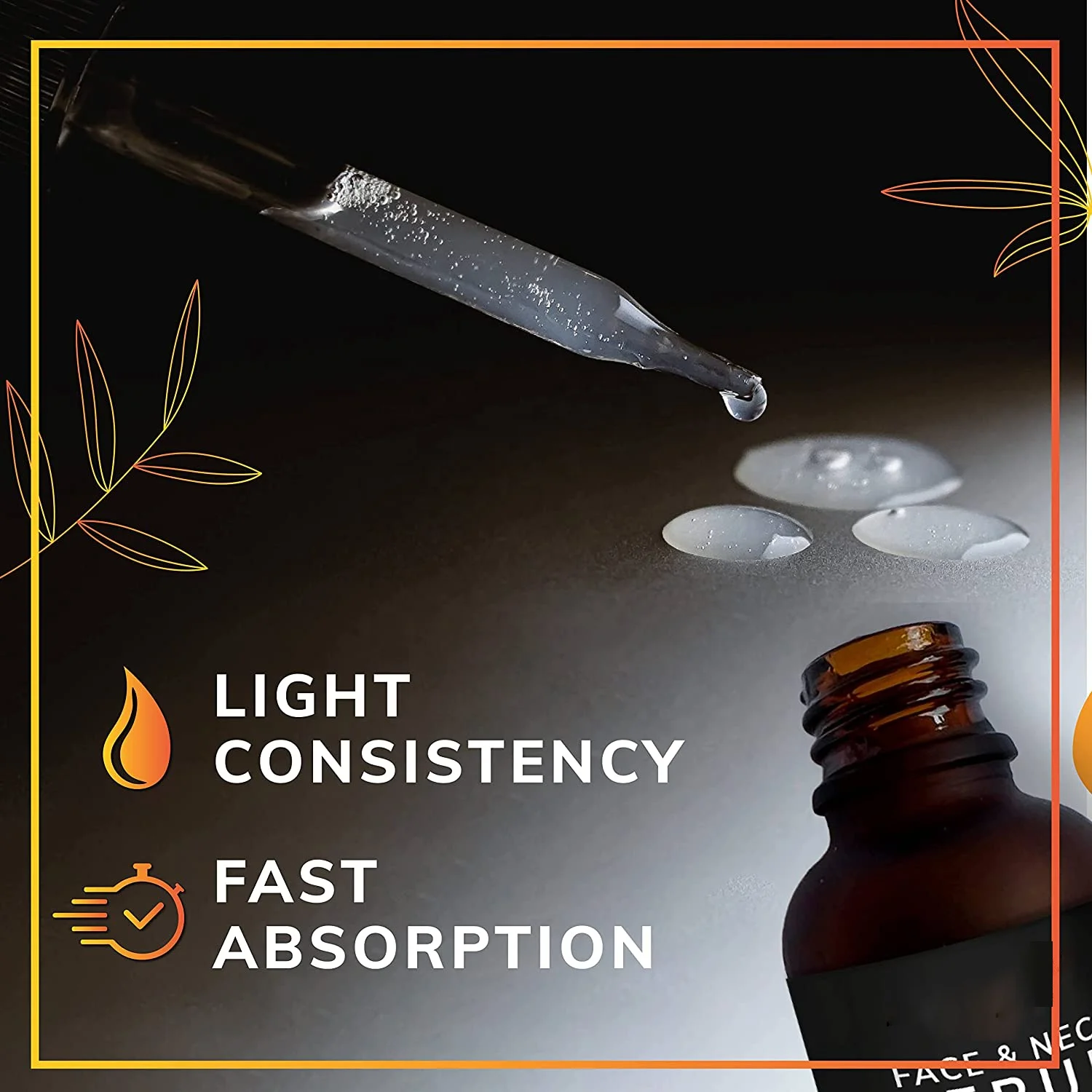 Private Label 95% Natural Ingredients Hyaluronic Acid + Vitamin Serum Brightening Vitamina C para la cara Vitamin C Serum