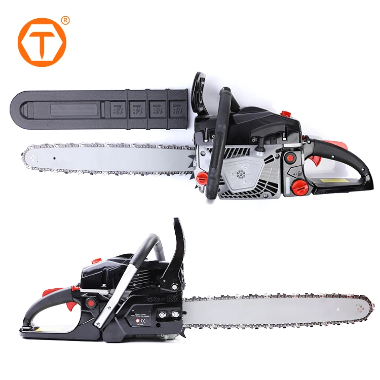 Chinese Wood Cutting Machine 52CC 18 Inch Top Handle Steel Petrol Gasoline Chainsaw Professional Logging Chain Saw