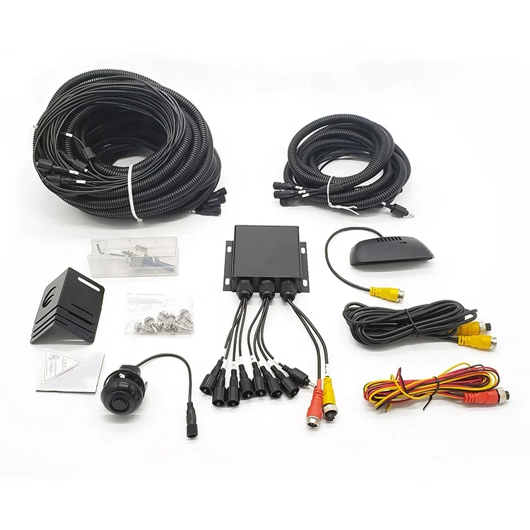 Reversing radar with 8 parking sensors for Truck Van bus lorry avoid blind spot water proof with LED display