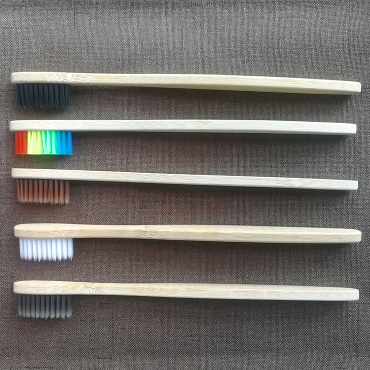 
Wholesale Environmental Charcoal Bamboo Toothbrush Medium Soft Bristle Oral Care Teeth Cleaning Eco Adult Brushes 