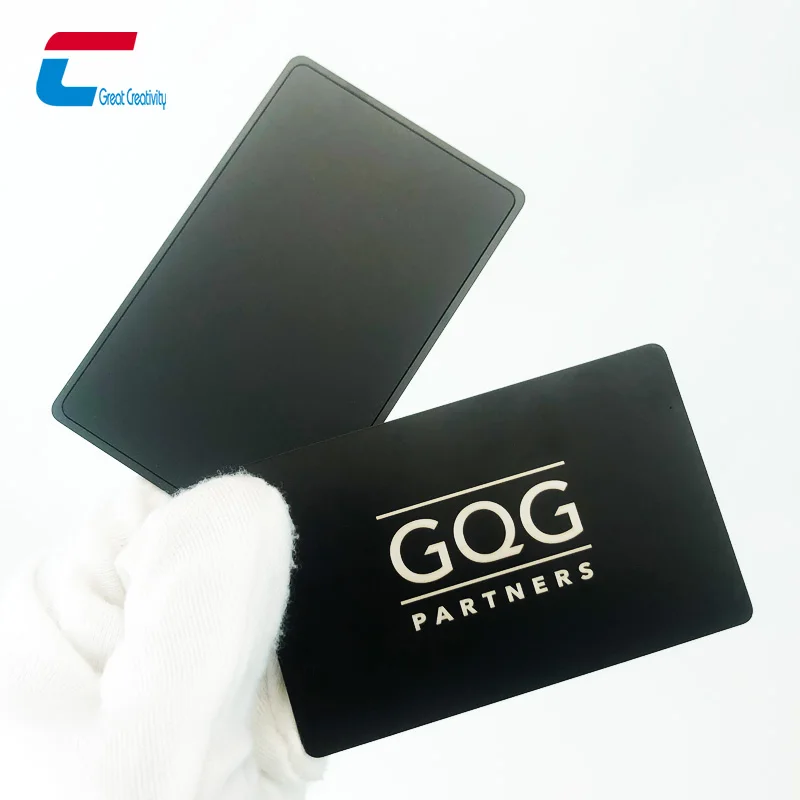Hot sale NEW RFID Metal Card Contactless metal edges nfc business cards With Hidden chip