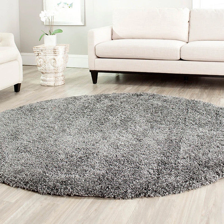 Hotel room decorative large size plain soft shaggy carpet rug