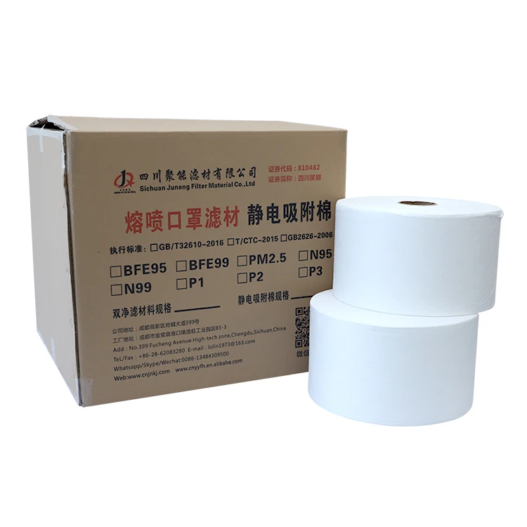 Нетканые рулоны pp гранулы нано расплава ткани ffp