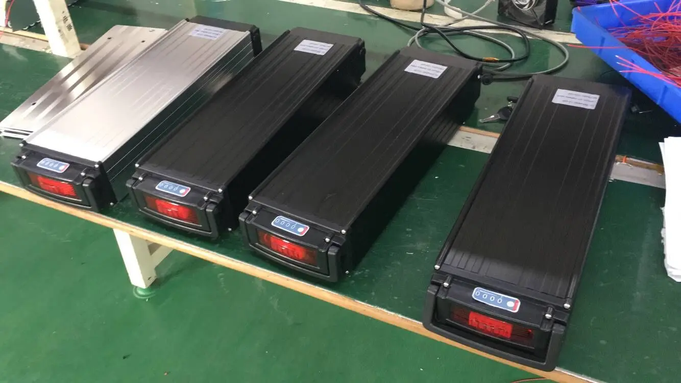 Rear rack 48v 30ah lithium ion battery pack for electric bike motor 1500w
