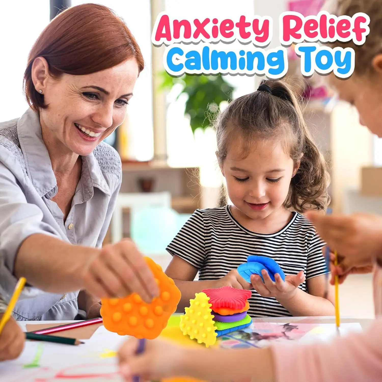 Customizable Super Soft Textured Sensory Fidget Toy for Autistic Children Special Needs Stress Calming Toys for Kids