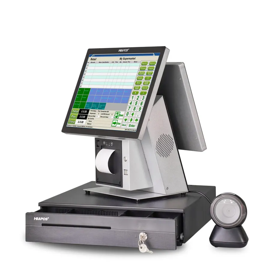Оптовая продажа от производителя все в одном кассовом аппарате системы pos для ресторанов