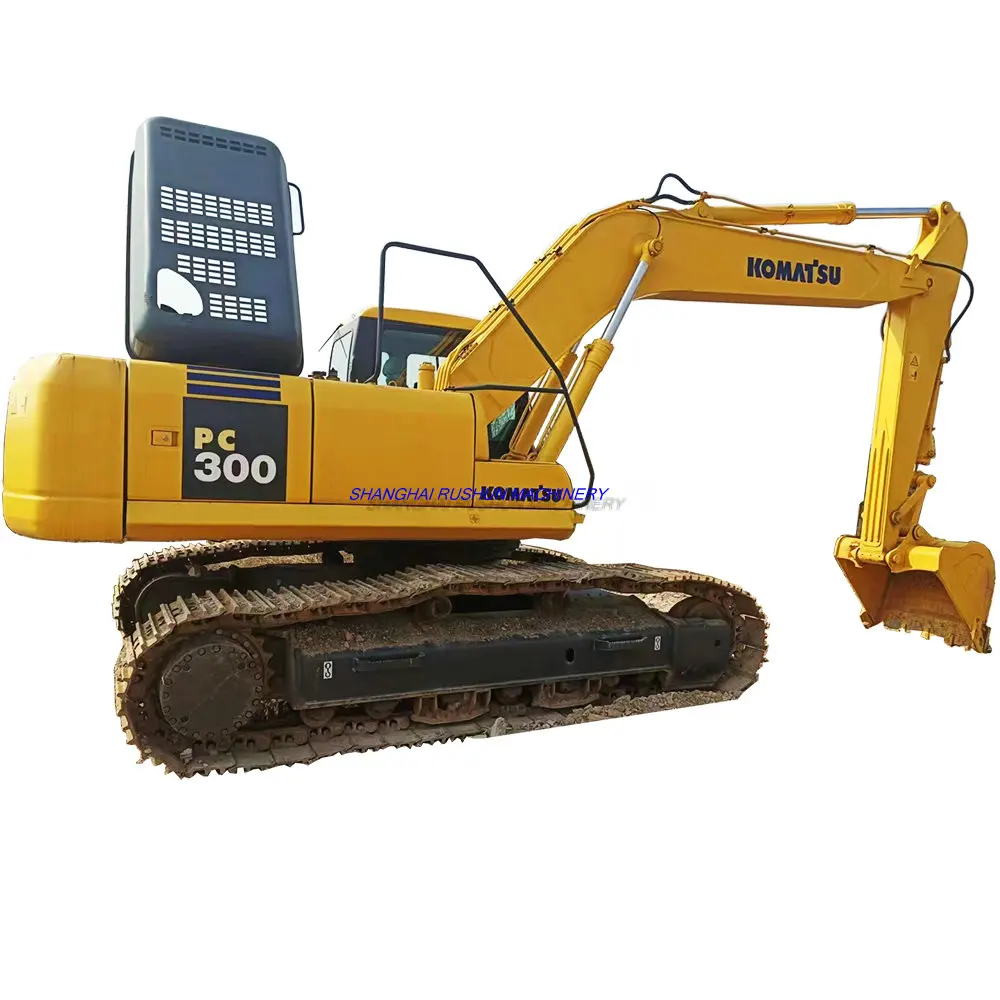 Construction railway mine large second-hand machinery Komatsu PC300 hydraulic crawler backhoe digger 30ton used excavator