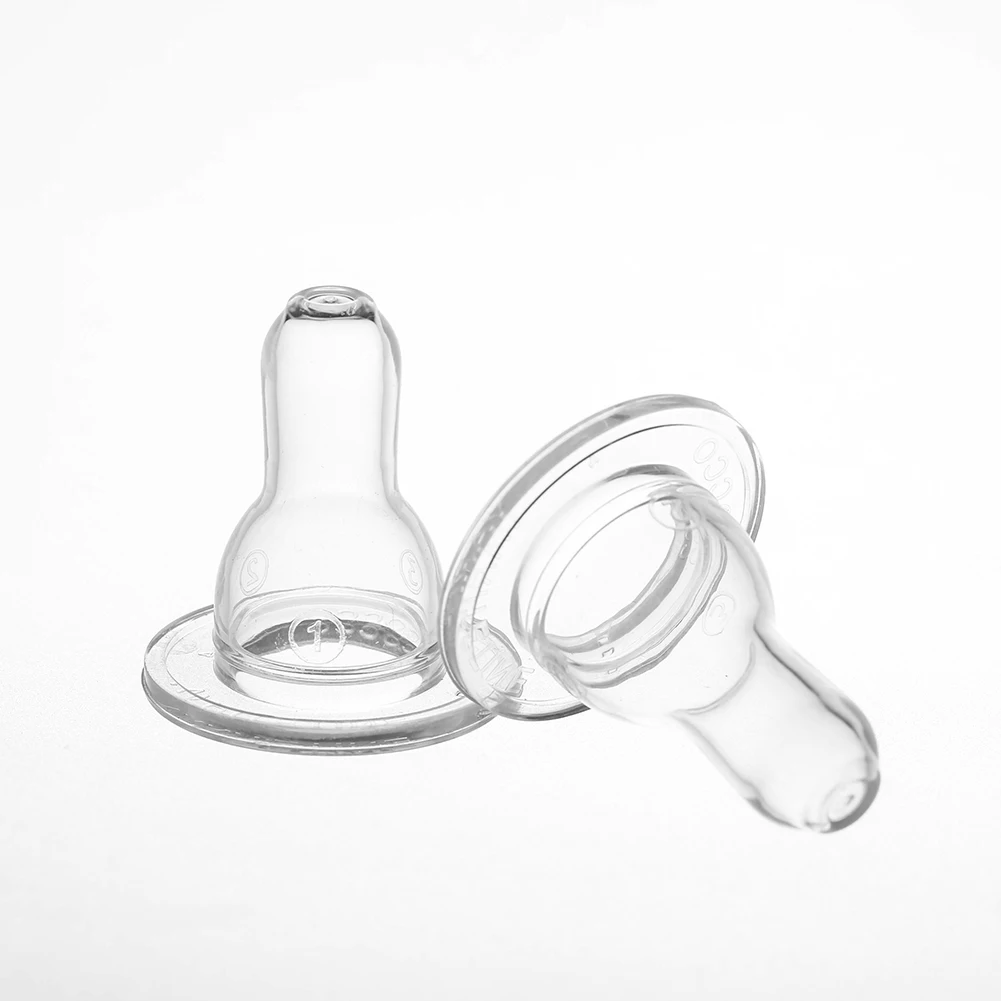 Wholesale  Food Grade Custom Newborn Nipple Wide Mouth Transparent Does Not Contain  Bpa Bottle Silicone Nipple