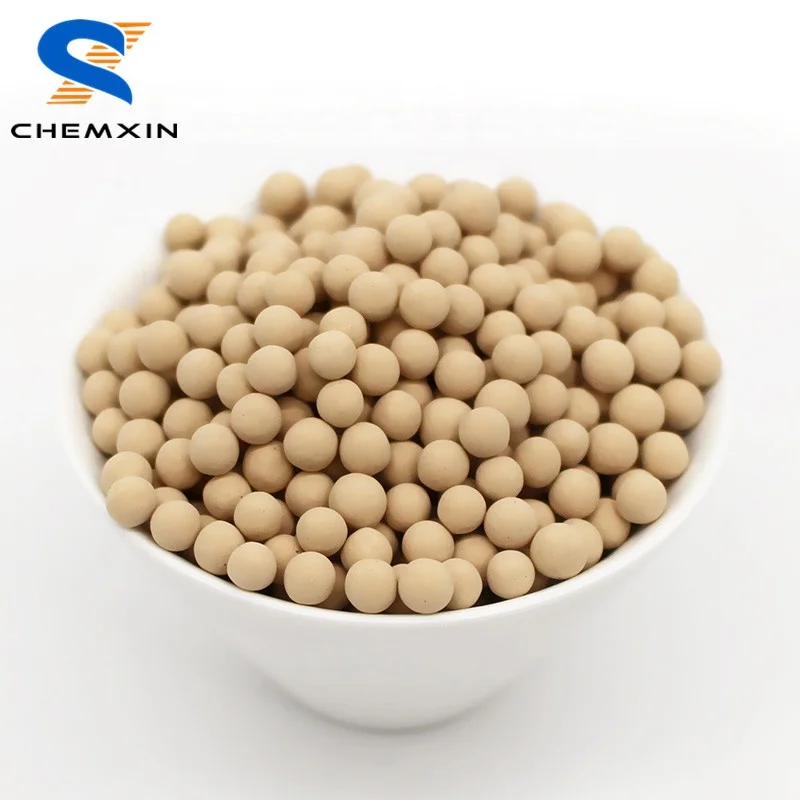 Manufacturer price sphere 1.7-2.5 mm zeolite desiccant molecular sieve 3A for alcohol dehydration