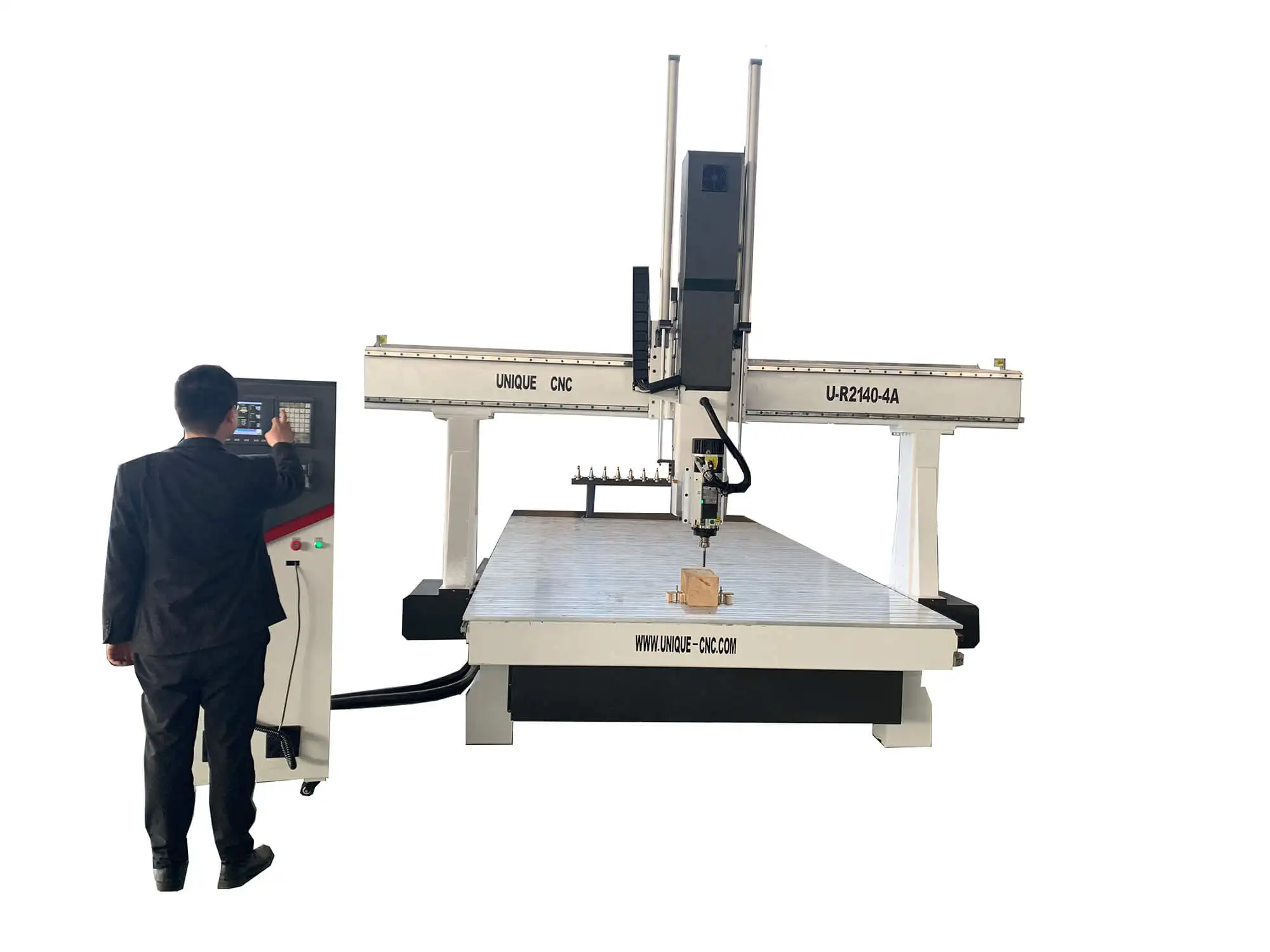 Tool sensor cnc 4 axis router Taiwan PMI 30MM guide rails  cnc router wood carving machine cnc router machine for wood 4 axis