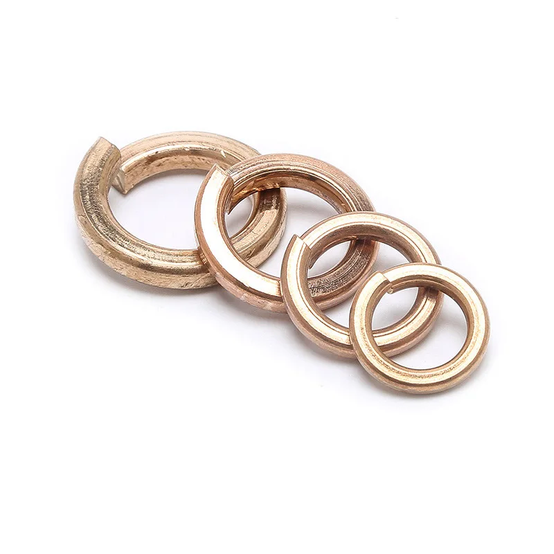 M16M18 Polish Brass Split Spring Lock Washer