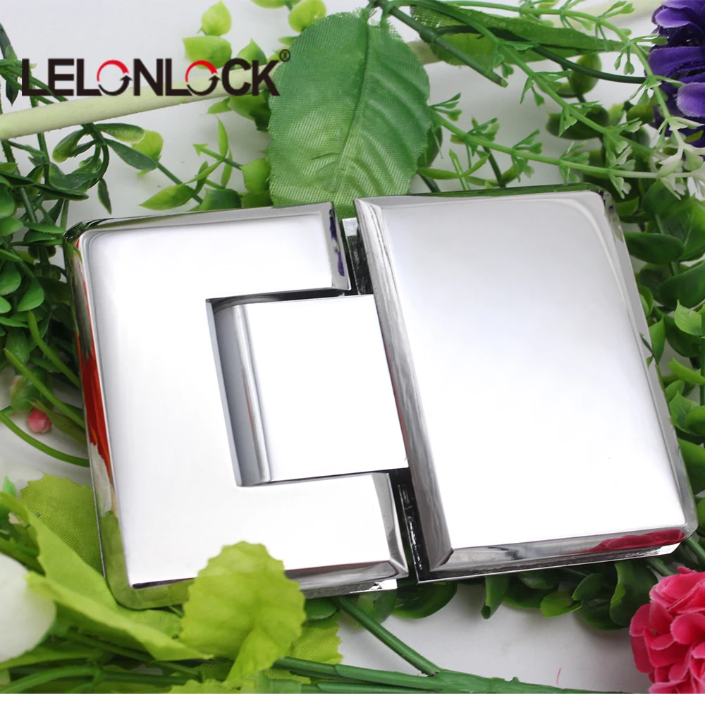 180 degree brass material glass to glass beveled shower door hinge