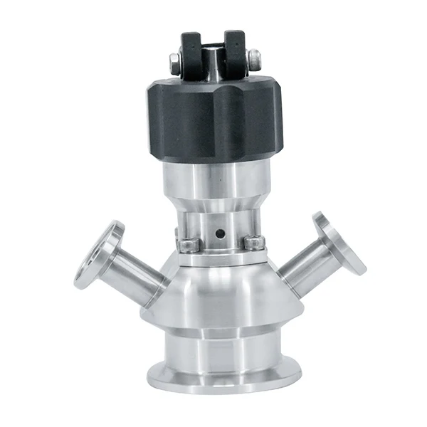 Made in China M10 SS304 SS316L Stainless Steel Sanitation Double Sampling Port Sterile Sampling Valve with Stainless Steel Cap