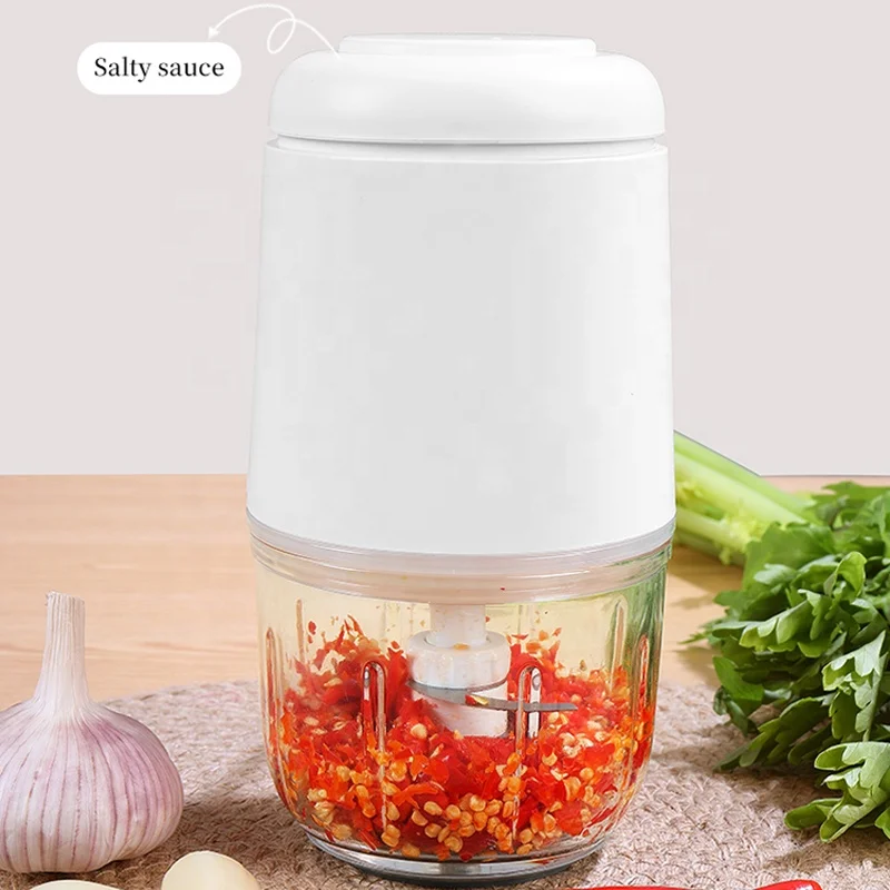 Kaiteng Portable USB Rechargeable Mini Meat Grinder Electrical Food Chopper Grinder For Home Hotel Trip Use