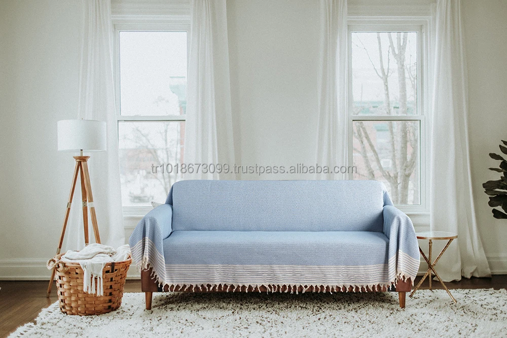 100% Cotton Sofa Covers Couch Throw Protector Made in Turkey High Quality Ready Stock Washable Armchair